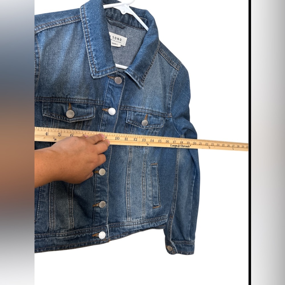 Ci Sono Women's Blue Denim Jacket,Size S - Picture 9 of 12